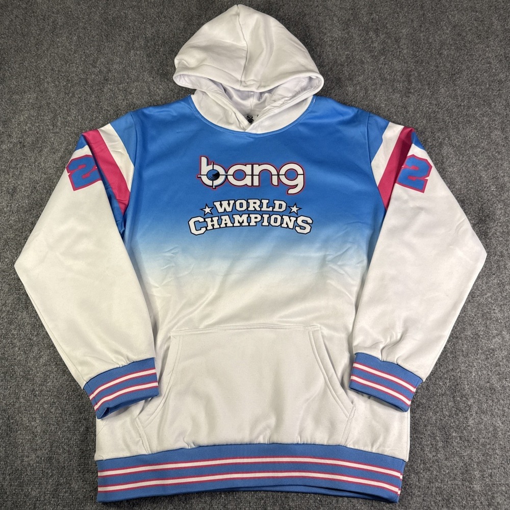 Bang Hoodie Women's‎ XL Mens L Pullover Revolution Energy Drink World Champions